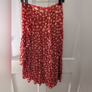Madewell Floral Midi Skirt